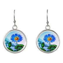 Blue Egyptian Vatten Lily / Lotus Illustration