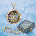 Blue Ein Od Milvado på Guld Mandala Guldpläterat Halsband<br><div class="desc">Överraska henne med denna bedövande guld mandala med Hebrew ord,  Ein Od Milvado,  översatt till "Det finns ingen annan än Him (Hashem)". Skapa en presentuppsättning med matchande smyckeskrin. Du kommer att bli imponerad av högkvalitativ och levande utskrift av färg. Smyckeskrinen säljs separat.</div>