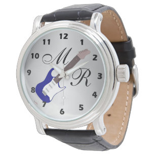 Blue Electric Guitar Watch Armbandsur