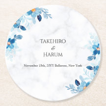 Blue Elegant flower summer wedding