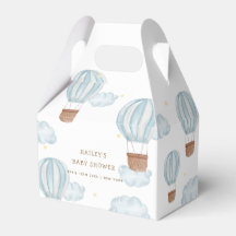 Blue Elegant Luftballong Cloud Boy Baby Shower