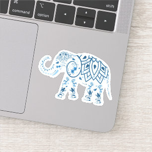 Blue Elephant Anpassningsbar cut Vinyl Sticker Klistermärken