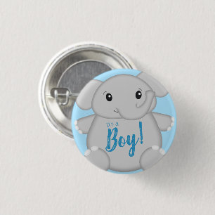 Blue Elephant Baby Shower Knapp