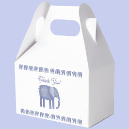 Blue Elephant Baby Shower Tack Presentaskar