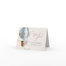 Blue Elephant Balloon Baby Shower Tack