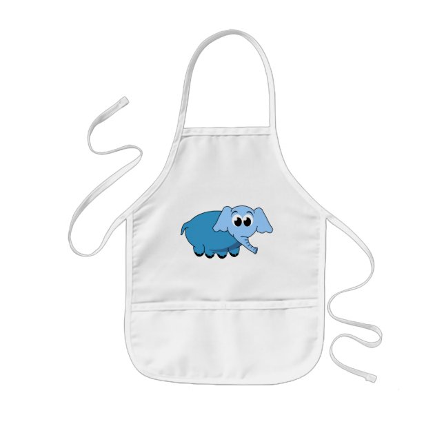 Blue Elephant Barn apron Barnförkläde (Framsidan)
