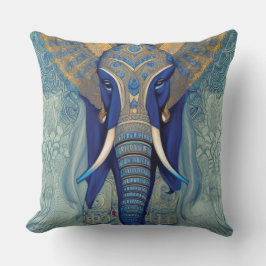 Blue Elephant Dekorativ kudde