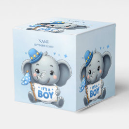 Blue Elephant Favor Box Presentaskar