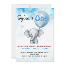 Blue Elephant, första födelsedagsfesten