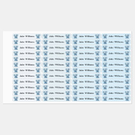 Blue Elephant Kids' Name Clothing School Labels Klistermärke