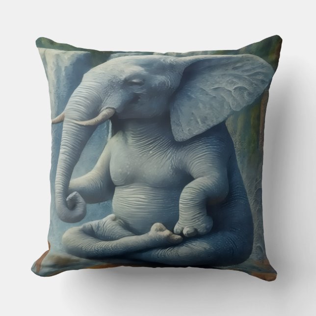 Blue Elephant Kudde (Framsida)