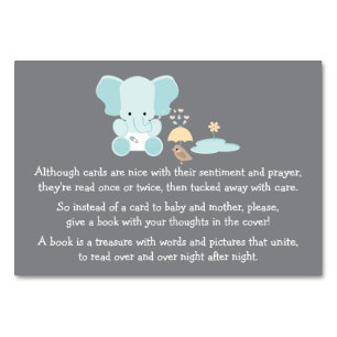 BLUE ELEPHANT LITTLE BIRD BOK REQEUST Card Bordsnummer