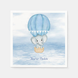 Blue Elephant Luftballong Napkins Pappersservett