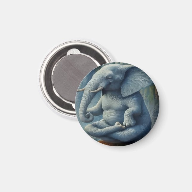 Blue Elephant Magnet (Front/Back)