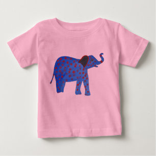 Blue Elephant Teckning Tutu Bodykostym T-shirt