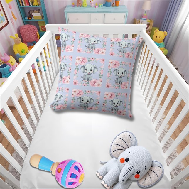 Blue Elephant Throw Pillow Kudde (Skapare uppladdad)