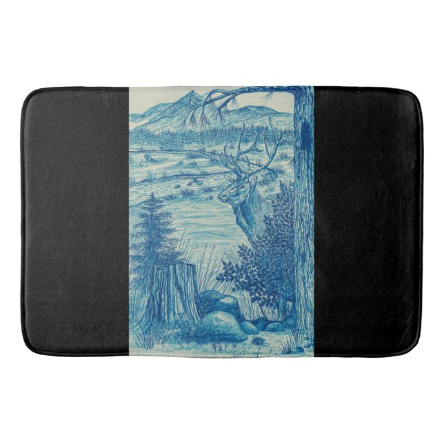 Blue Elk Mat Badrumsmatta (Framsidan)