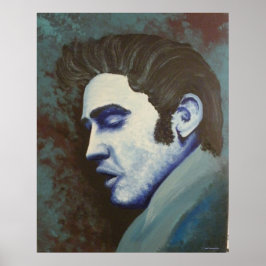 Blue Elvis Poster