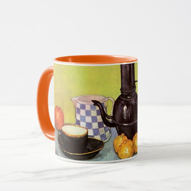 Blue Enamel Coffepot av Vincent van Gogh Mugg (Framsida vänster)