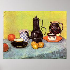 Blue Enamel Coffepot av Vincent van Gogh Poster
