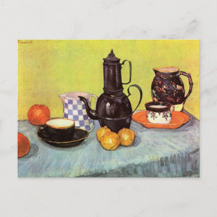 Blue Enamel Coffepot av Vincent van Gogh Vykort