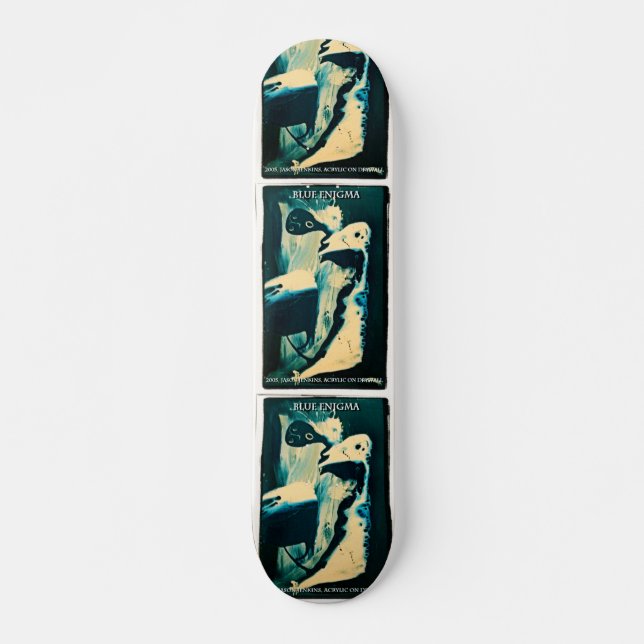 BLUE ENIGMA MINI SKATEBOARD BRÄDA 18,5 CM (Framsida)