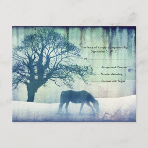 Blue Equestrian Bröllop OSA Kort