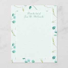 Blue Eucalyptus Personal eller Business Stationery