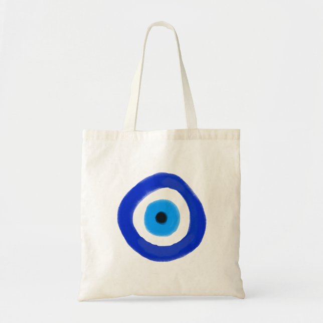 Blue Evil Eye Tygkasse (Framsidan)
