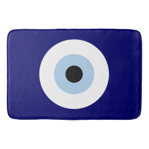 Blue Evil Öga Lycka till & Protection Symbol Badrumsmatta