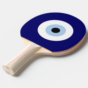 Blue Evil Öga Lycka till & Protection Symbol Pingisracket