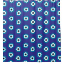 Blue Evil Öga Shower Curtain