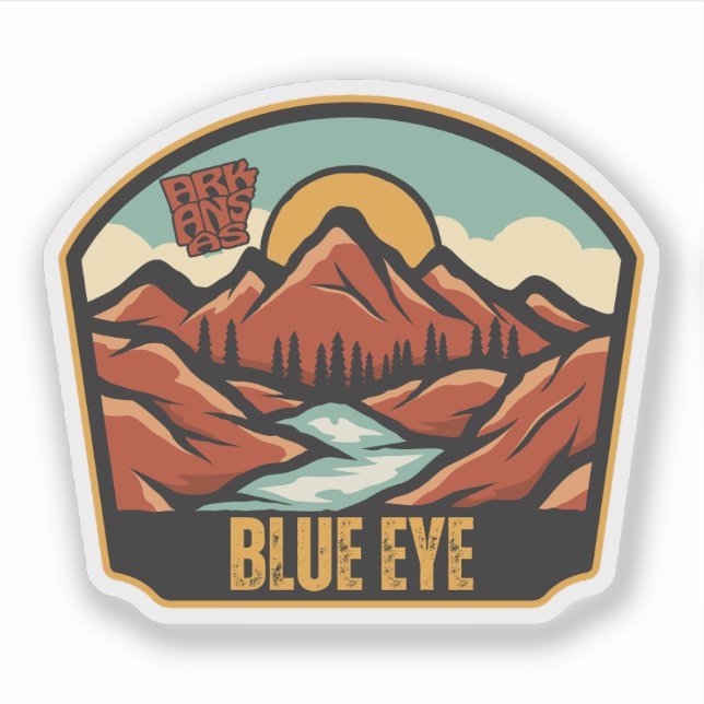 Blue Eye, Arkansas  Klistermärken (Framsida)