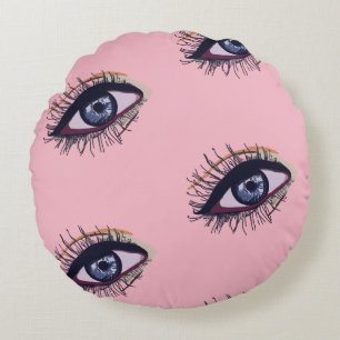 Blue Eye Art Anpassad Kudd Rund Kudde