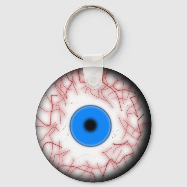 Blue Eyeball Keychain Nyckelring (Framsida)