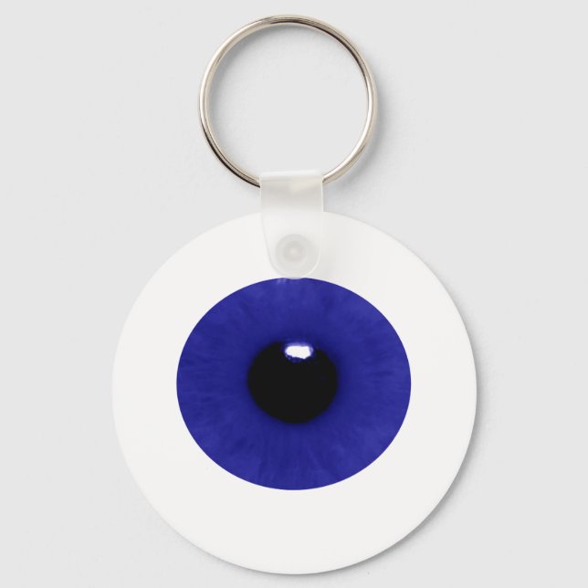 Blue Eyeball Keychain Nyckelring (Framsida)