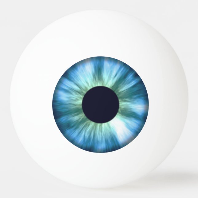 Blue Eyeball Ping Pong Boll (Framsidan)