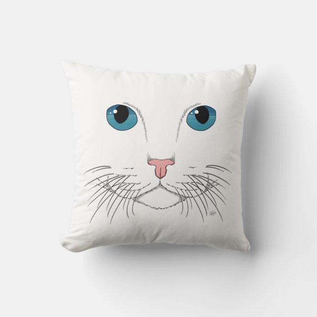 Blue Eyed Cat Dekorativ kudde (Framsida)