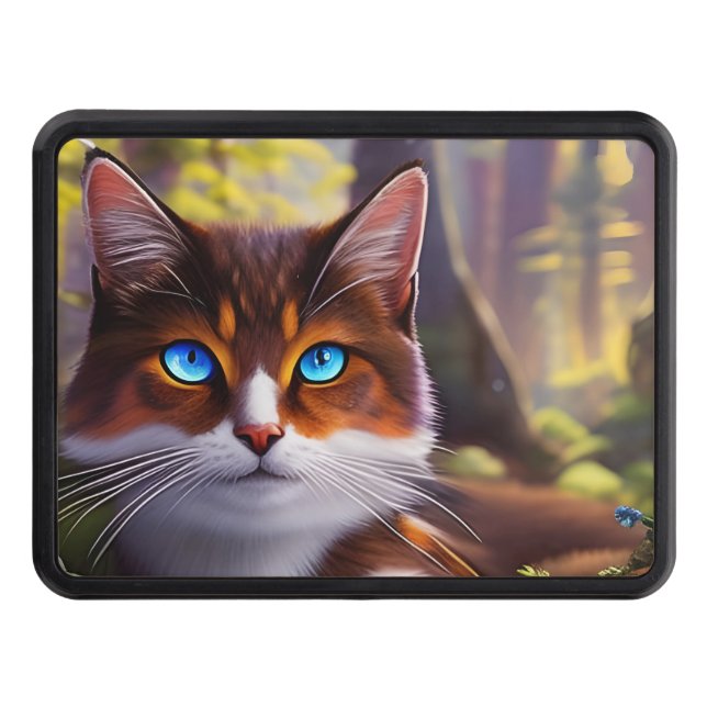 Blue Eyed Cat i Skogen Dragkroksskydd (Framsidan)