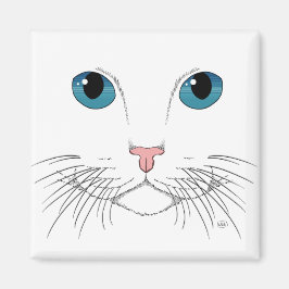 Blue Eyed Cat Magnet