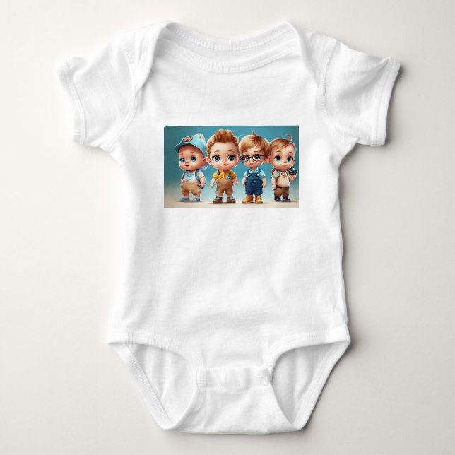 Blue Eyed Darlings - Cutest Spädbarn någonsin T Shirt (Framsida)