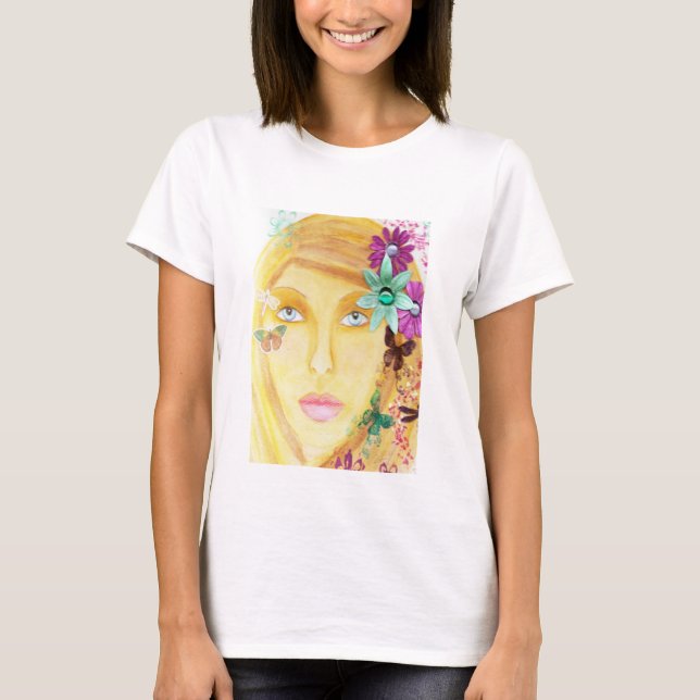 Blue Eyed Girl T Shirt (Framsida)