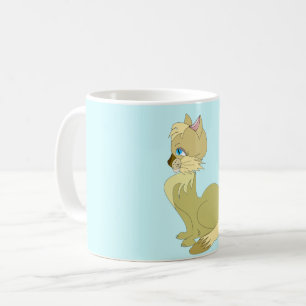 Blue Eyed Gult Cat Mugg