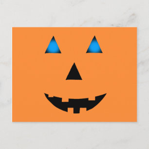 Blue Eyed Jack-O-Lantern Vykort