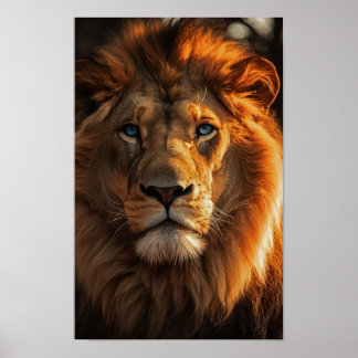 Blue Eyed Lejon Poster