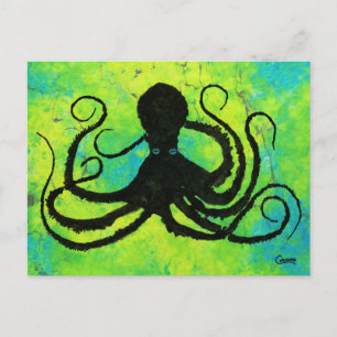 Blue Eyed Octopus - vykort