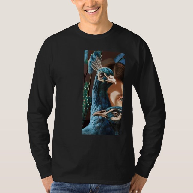 Blue Eyed Peacock T Shirt (Framsida)