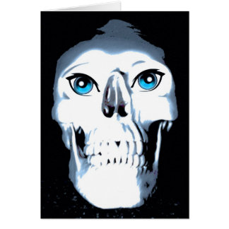 Blue Eyed Skull Hälsningskort