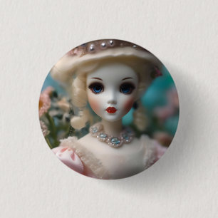 Blue Eyed Vintage Doll. Knapp