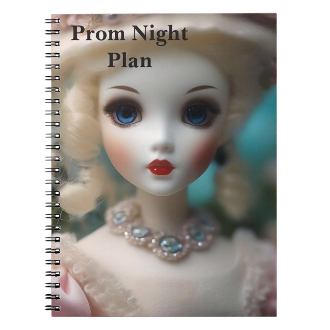 Blue Eyed Vintage Doll, Prom Night Anteckningsbok (Framsidan)